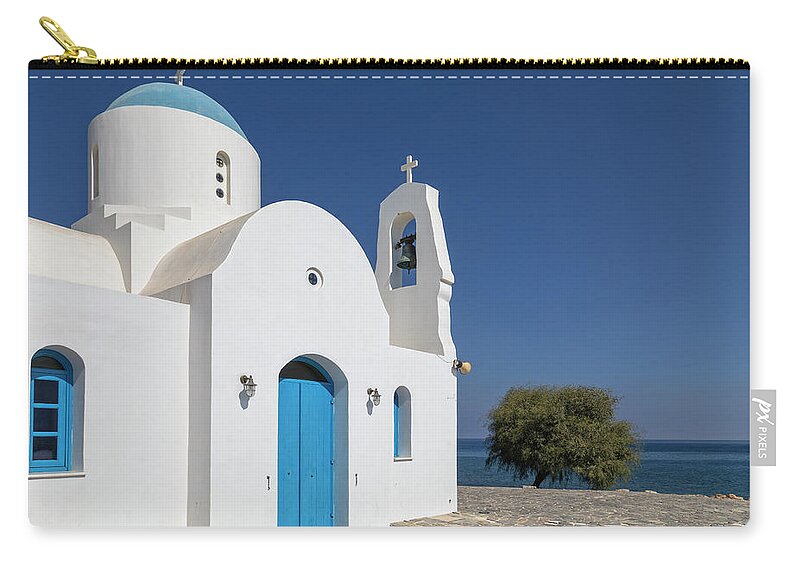 Kalamies Beach Zip Pouch featuring the photograph Kalamies Beach - Cyprus by Joana Kruse