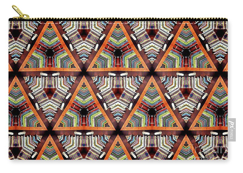 Kaleidoscope Zip Pouch featuring the photograph Kaleidoscope V by Elizabeth Hoskinson