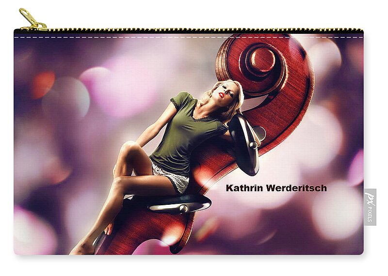 Kathrin Werderitsch Zip Pouch featuring the photograph Kathrin Werderitsch by Mariel Mcmeeking