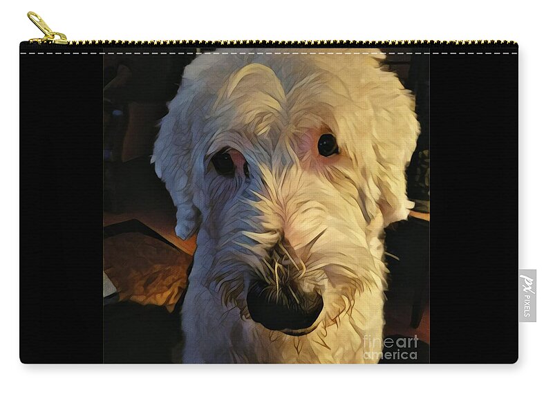 Dog Zip Pouch featuring the photograph Katie Jean Lynn by Jodie Marie Anne Richardson Traugott     aka jm-ART
