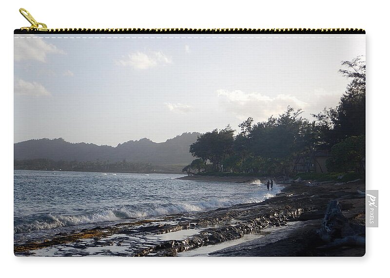 Kauai Carry-all Pouch featuring the photograph Kauai Kapa'a Coast 1 by Amy Fose