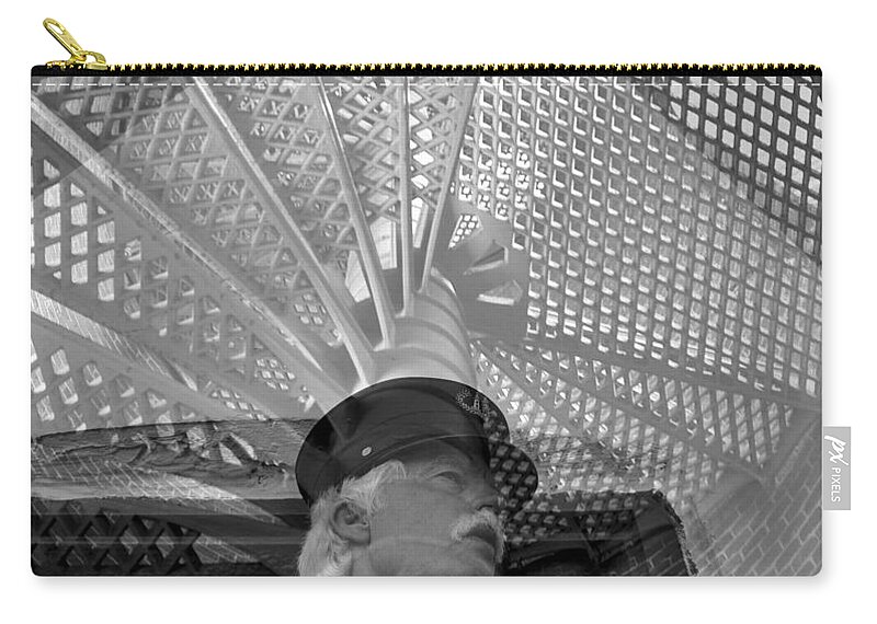 Lighthouse Keeper Zip Pouch featuring the photograph Keeper of the light by David Lee Thompson