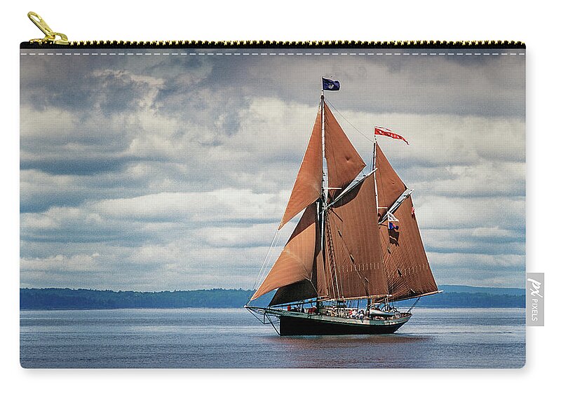 Windjammer Carry-all Pouch featuring the photograph Ketch Angelique by Fred LeBlanc