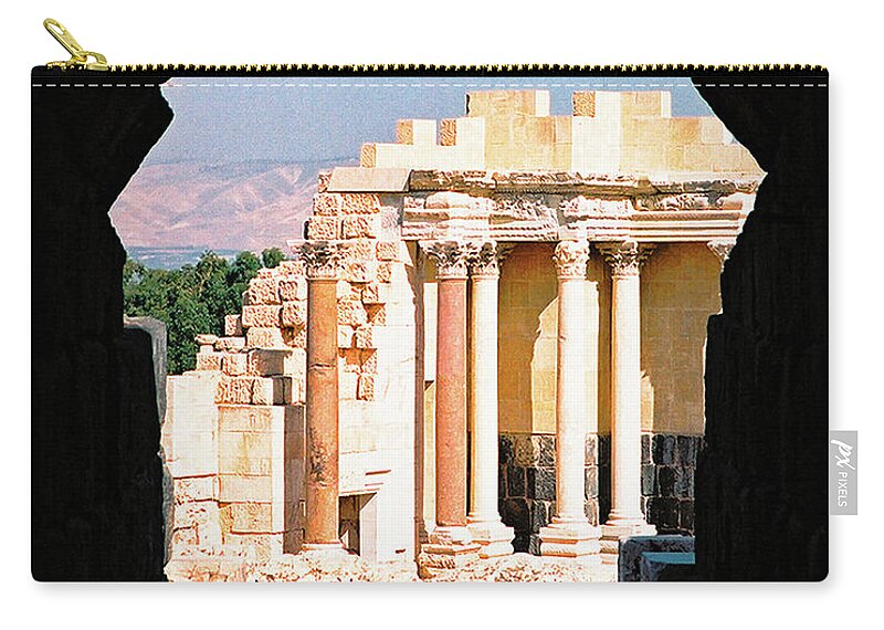 Israel Zip Pouch featuring the photograph Key of David by Constance Woods
