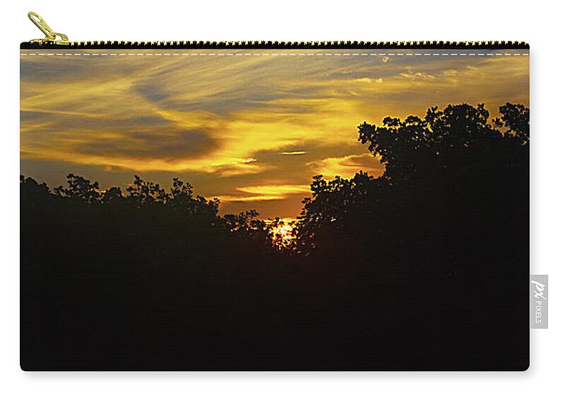 Orange Zip Pouch featuring the photograph Key West Sunrise Over the Mangroves by Bob Slitzan