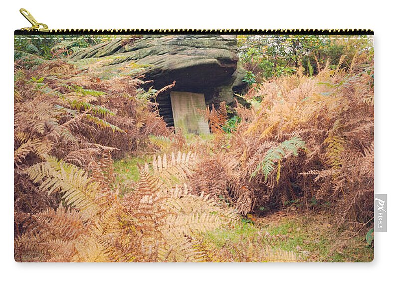Airedale Zip Pouch featuring the photograph Lady Blantyre's Rock by Mariusz Talarek