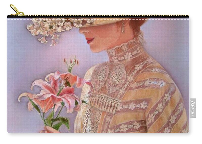 Elegant Zip Pouch featuring the painting Lady Jessica by Sue Halstenberg