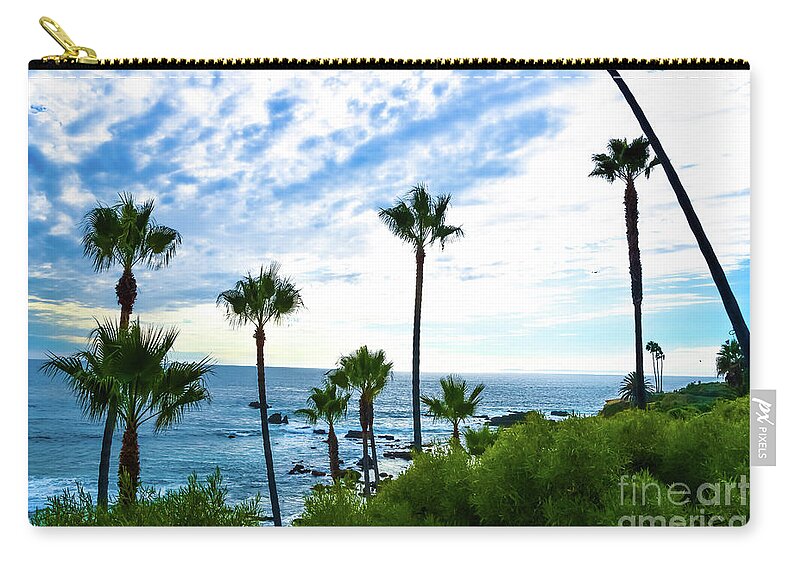 Laguna Zip Pouch featuring the photograph Laguna palm trees by Jennifer Craft