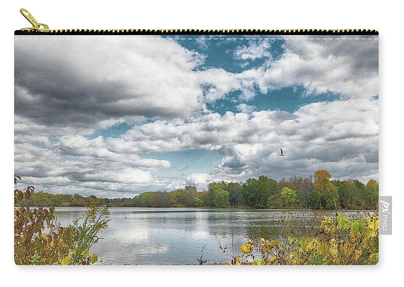 Core Creek Zip Pouch featuring the photograph Lake Luxembourg in Autumn by William Jobes