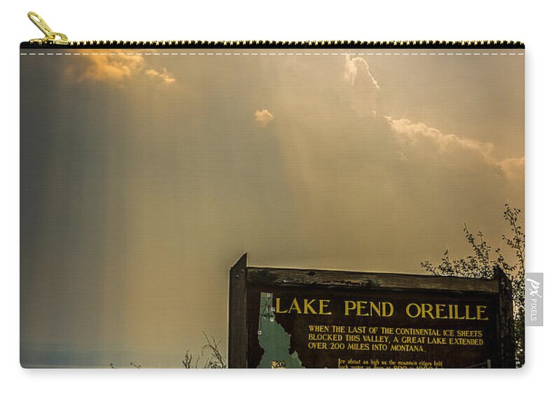 North Idaho Zip Pouch featuring the photograph Lake Pend Oreille by Albert Seger