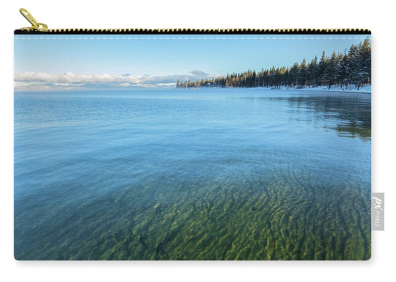 Outdoors Zip Pouch featuring the photograph Morning at Lake Tahoe by Jonathan Nguyen