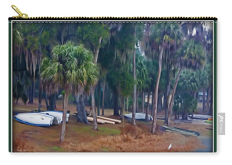 Lake Carry-all Pouch featuring the photograph Lake Wauburg Rain by Farol Tomson