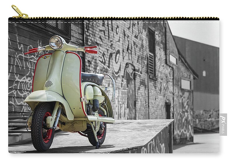 Classic Zip Pouch featuring the photograph Lambretta Style by Rick Deacon
