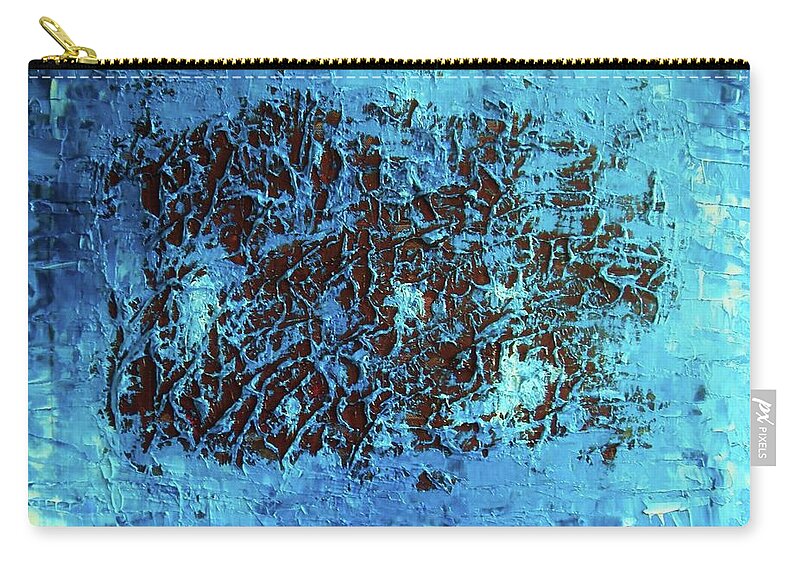 Abstract Zip Pouch featuring the photograph Land by Margherita Rancura