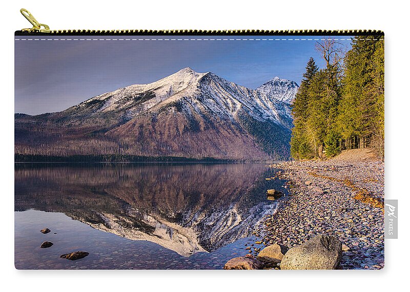 Glacier National Park Carry-all Pouch featuring the photograph Land of Shining Mountains by Adam Mateo Fierro