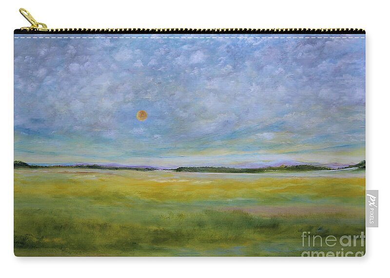 Alicia Maury Prints Zip Pouch featuring the painting Landscape by Alicia Maury