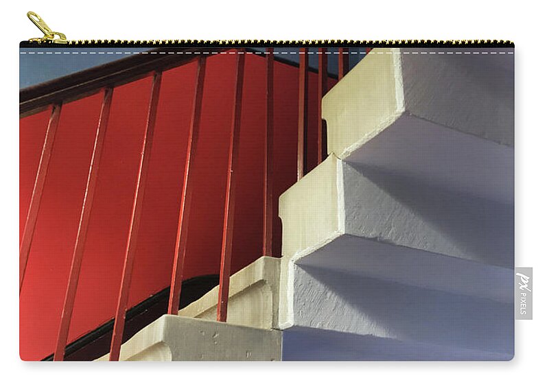 Stairs Zip Pouch featuring the photograph Lanhydrock Stairs by Pat Moore