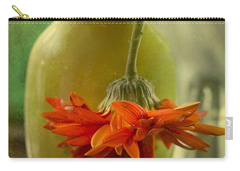 Daisy Zip Pouch featuring the photograph Last Daisy by Jade Moon 