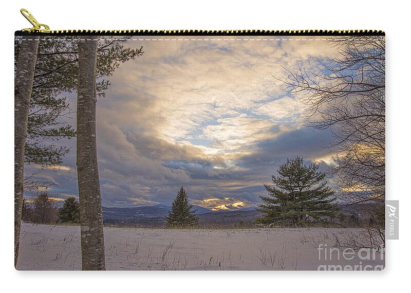 Sunset Zip Pouch featuring the photograph Last Sunset of 2015 by Alana Ranney