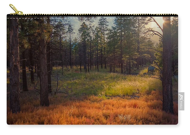 Astronomical Zip Pouch featuring the photograph Late Afternoon at Lockett Meadow by Rikk Flohr