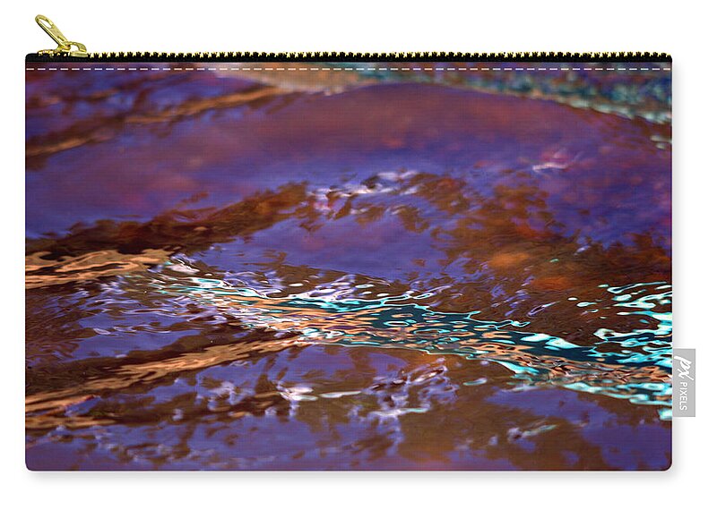 Water Zip Pouch featuring the photograph Lavender N Lace by Donna Blackhall