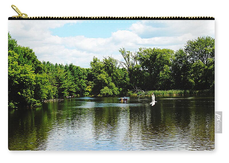 Guelph Zip Pouch featuring the photograph Lazy Day by Debbie Oppermann