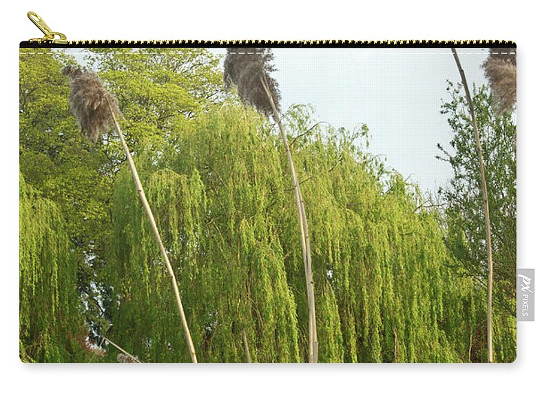 Willow Zip Pouch featuring the photograph Lazy Summer Stratford Upon Avon England by Douglas Barnett