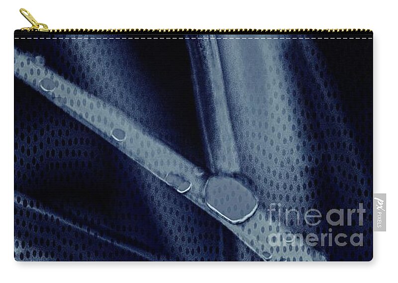 Leaves Zip Pouch featuring the photograph Leaves Of Blue by Becky Kurth