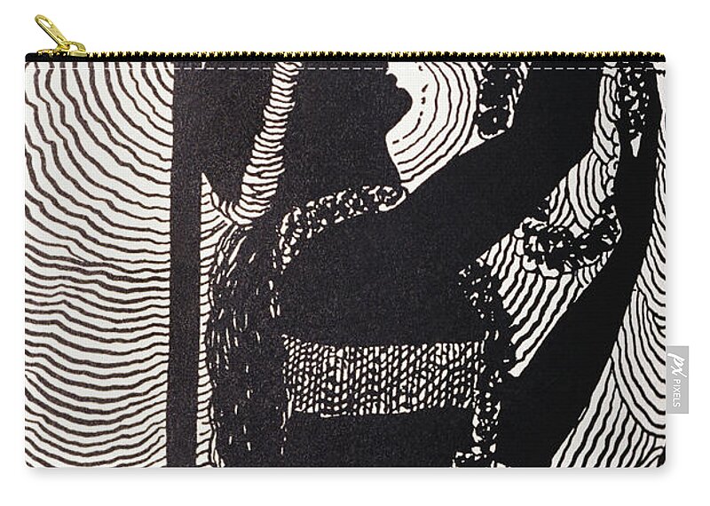 1930 Zip Pouch featuring the painting Lei Offering by Hawaiian Legacy Archive - Printscapes