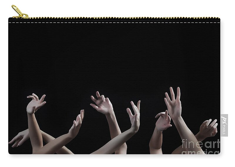 Artistic Carry-all Pouch featuring the photograph Lend me a hand by Robert WK Clark