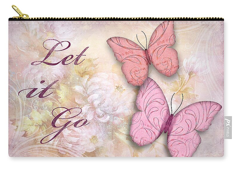 3d Zip Pouch featuring the digital art Let it Go by Nina Bradica