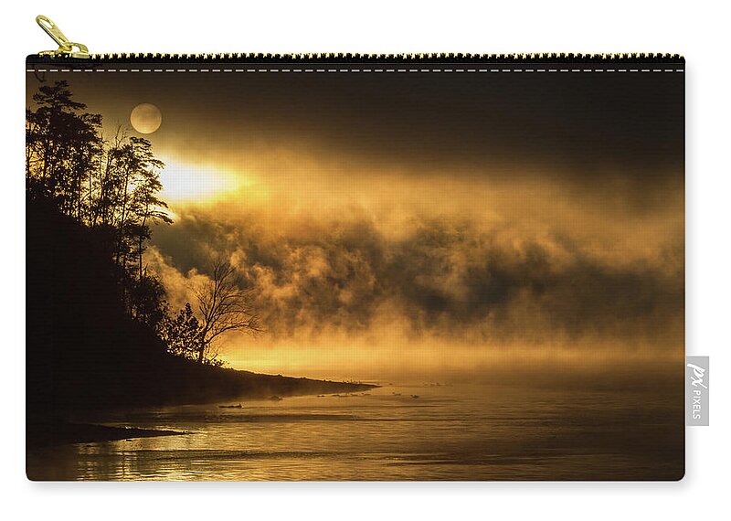 Cave Run Lake Zip Pouch featuring the photograph Let There Be Light by Randall Evans