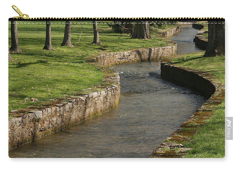 Creek Zip Pouch featuring the photograph LeTort Spring Run by Jean Macaluso