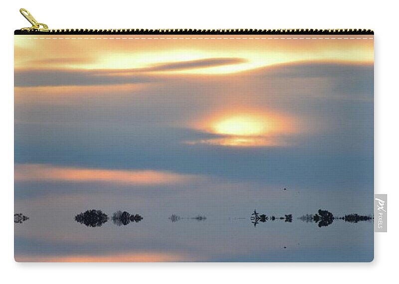Abstract Zip Pouch featuring the digital art Letting Us See More by Lyle Crump