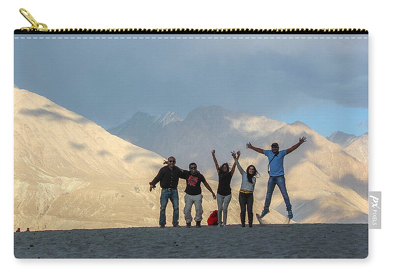 Beautiful Landscape Zip Pouch featuring the photograph Liberated Spirits by Anupam Gupta