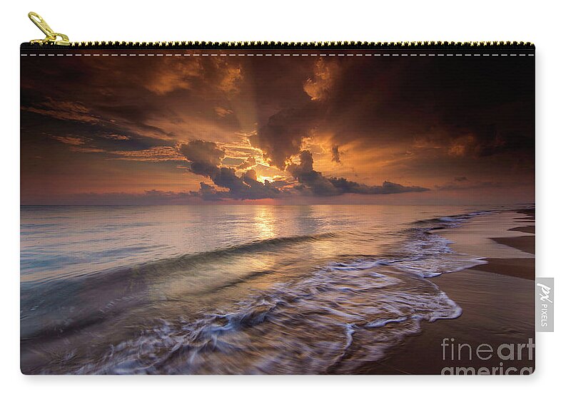 Beach Zip Pouch featuring the photograph Lido Magico by Marco Crupi