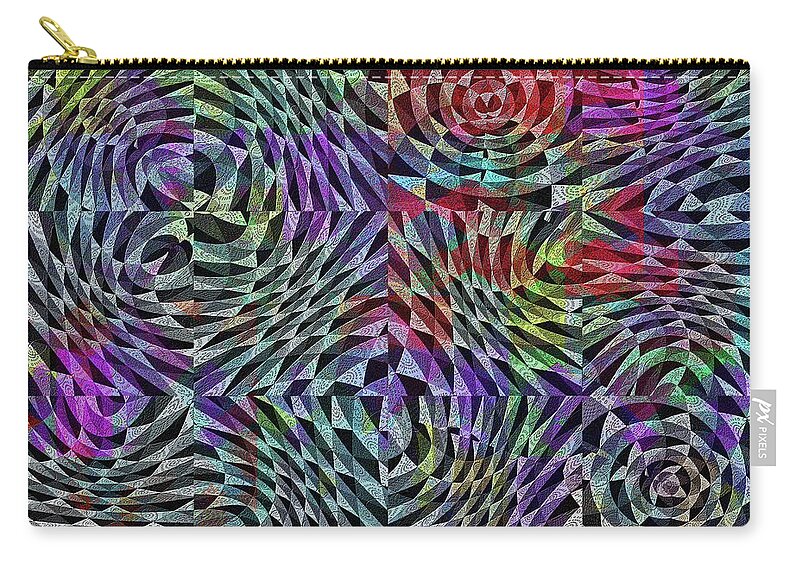 Life Zip Pouch featuring the digital art Life Currents by Mimulux Patricia No