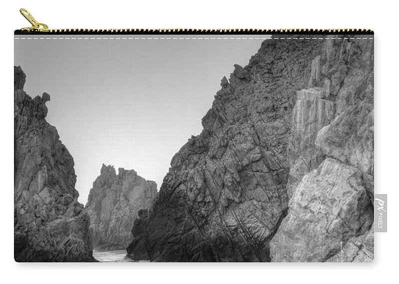 Rocks Zip Pouch featuring the photograph Life on the Rocks by Bill Hamilton