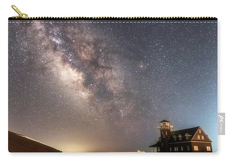Milky Way Zip Pouch featuring the photograph Life by Russell Pugh