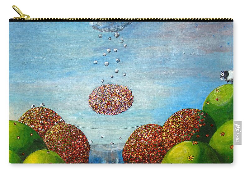  Carry-all Pouch featuring the painting Life's Path by Mindy Huntress