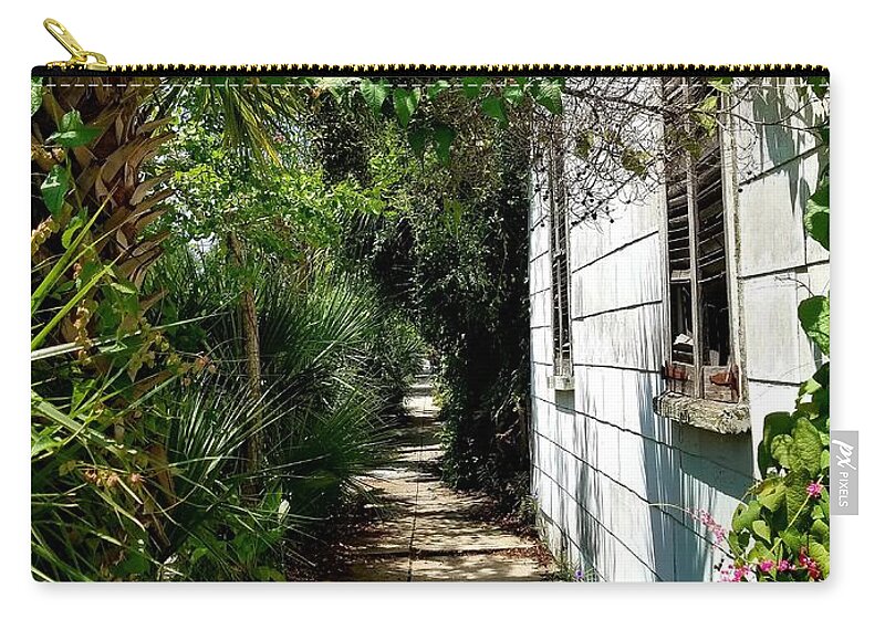 Foliage Zip Pouch featuring the photograph Light at the End by Amy Regenbogen