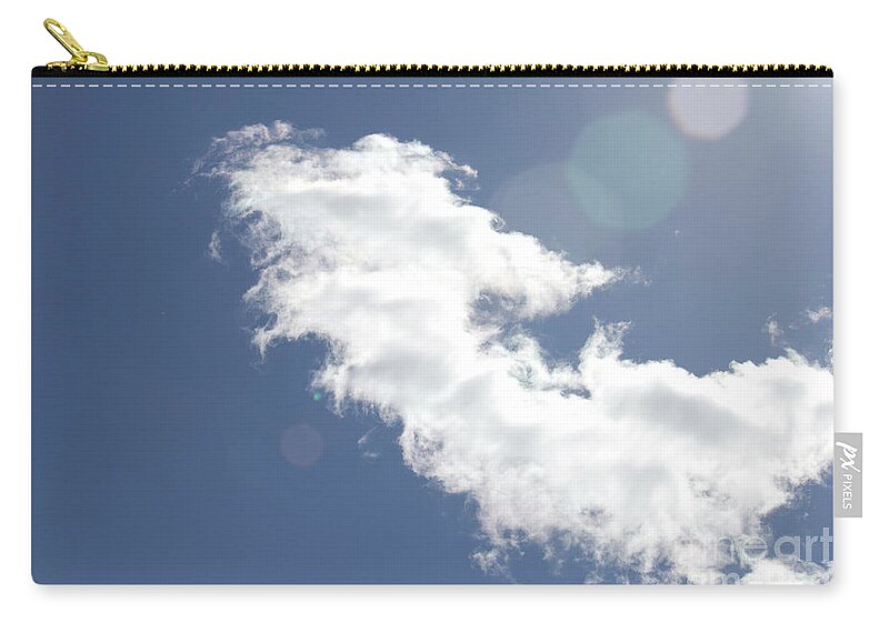 Light In Cloud Zip Pouch featuring the photograph Light in Cloud Flare by Donna L Munro