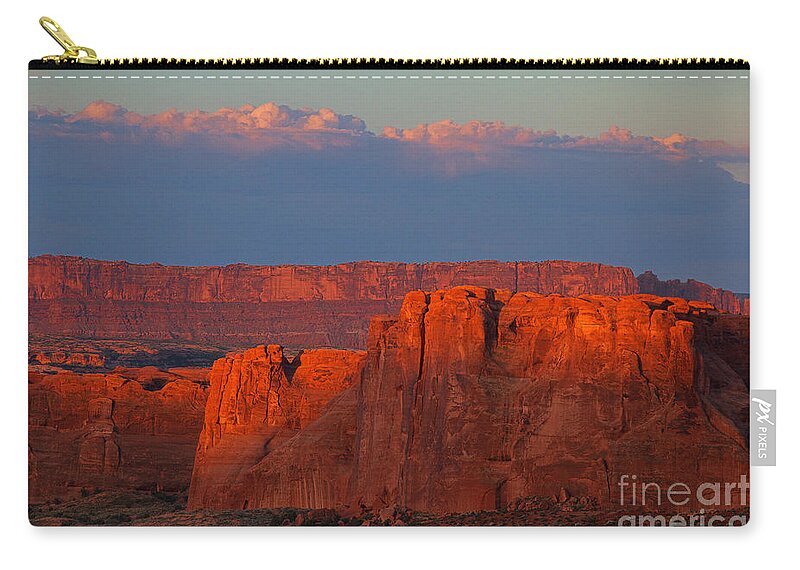 Utah Zip Pouch featuring the photograph Light Spill by Jim Garrison