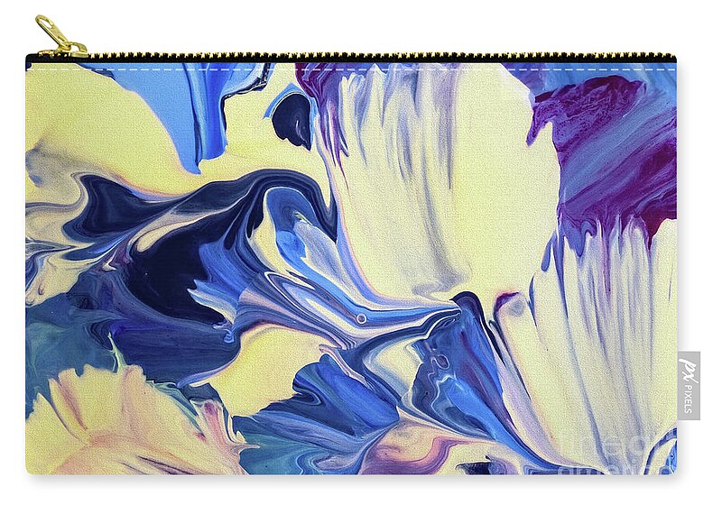 Abstract Zip Pouch featuring the painting Lighter than Air by Patti Schulze