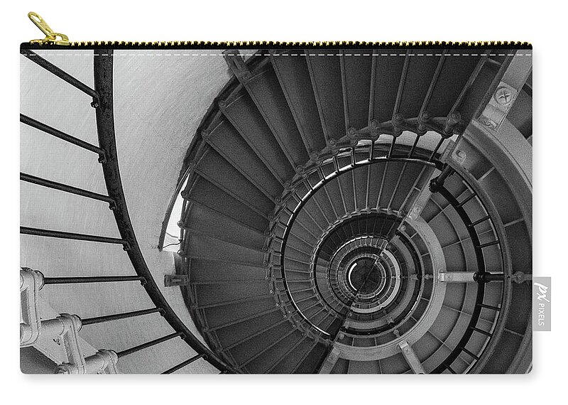 Florida Zip Pouch featuring the photograph Lighthouse Spiral Staircase by Tammy Ray