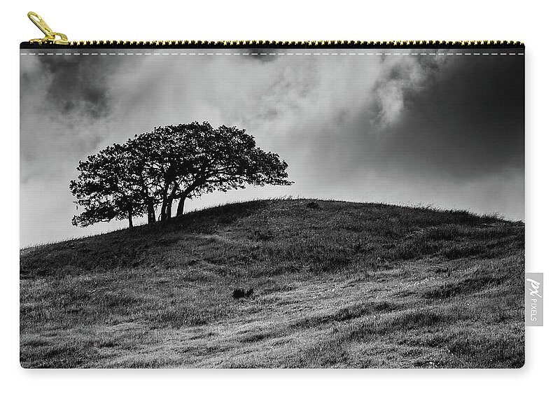 Monochrome Zip Pouch featuring the photograph Like A Fool by Mark Alder