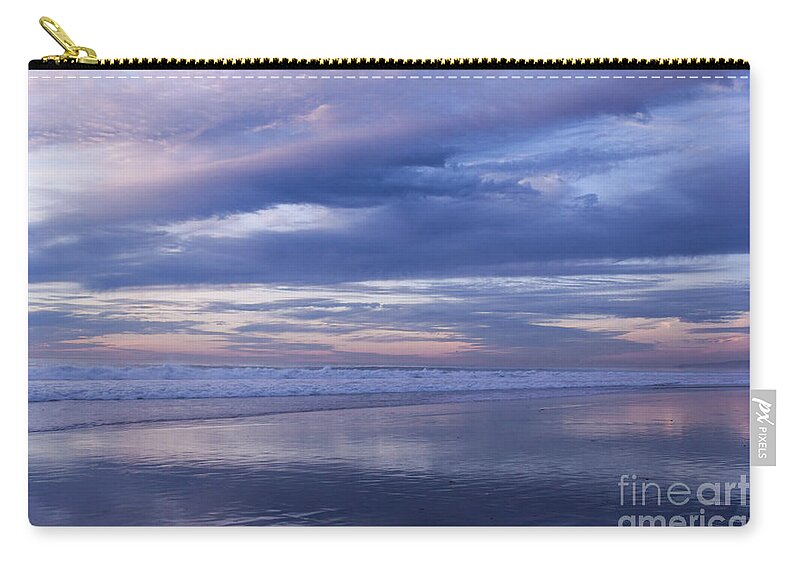 Lavender Zip Pouch featuring the photograph Like a Mirror by Ana V Ramirez