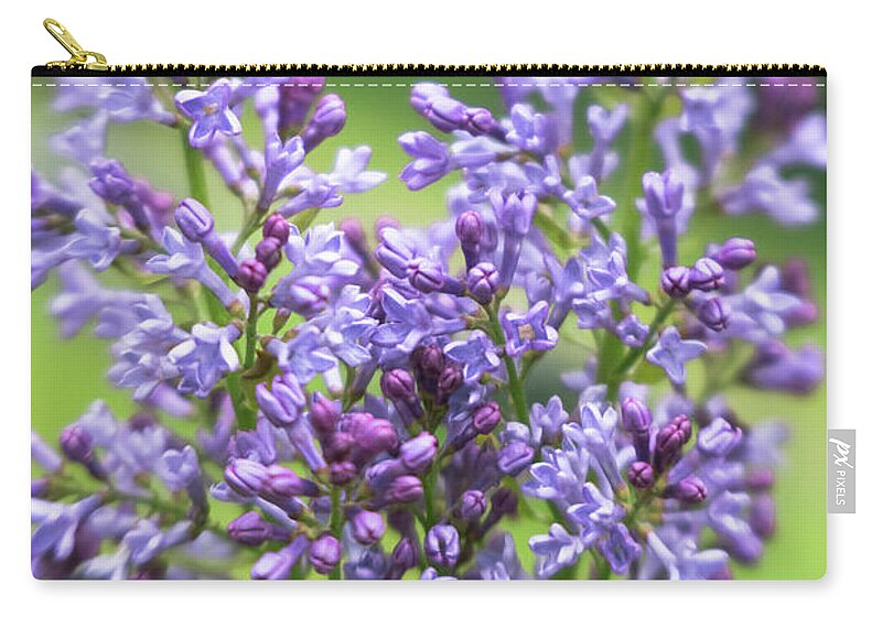 Lilac Zip Pouch featuring the photograph Lilac by Jill Greenaway