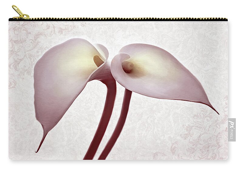 Calle Lilies Zip Pouch featuring the photograph Lily Life by Leda Robertson