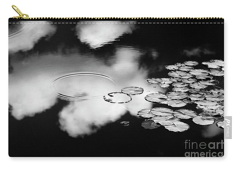 Water Lily Zip Pouch featuring the photograph Lily Pond by Tim Gainey
